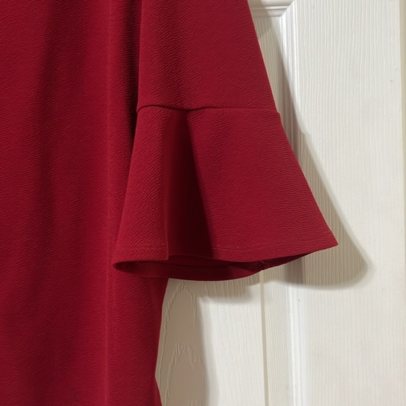 NORDSTROM Green envelope Bell-Sleeved Top - Picture 3 of 4